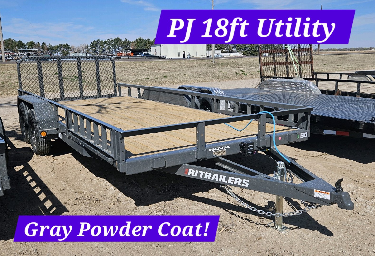 New 2024 PJ TRAILERS 18' x 83 in. Tandem Axle Channel Utility (UL